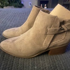 Taupe ankle boots